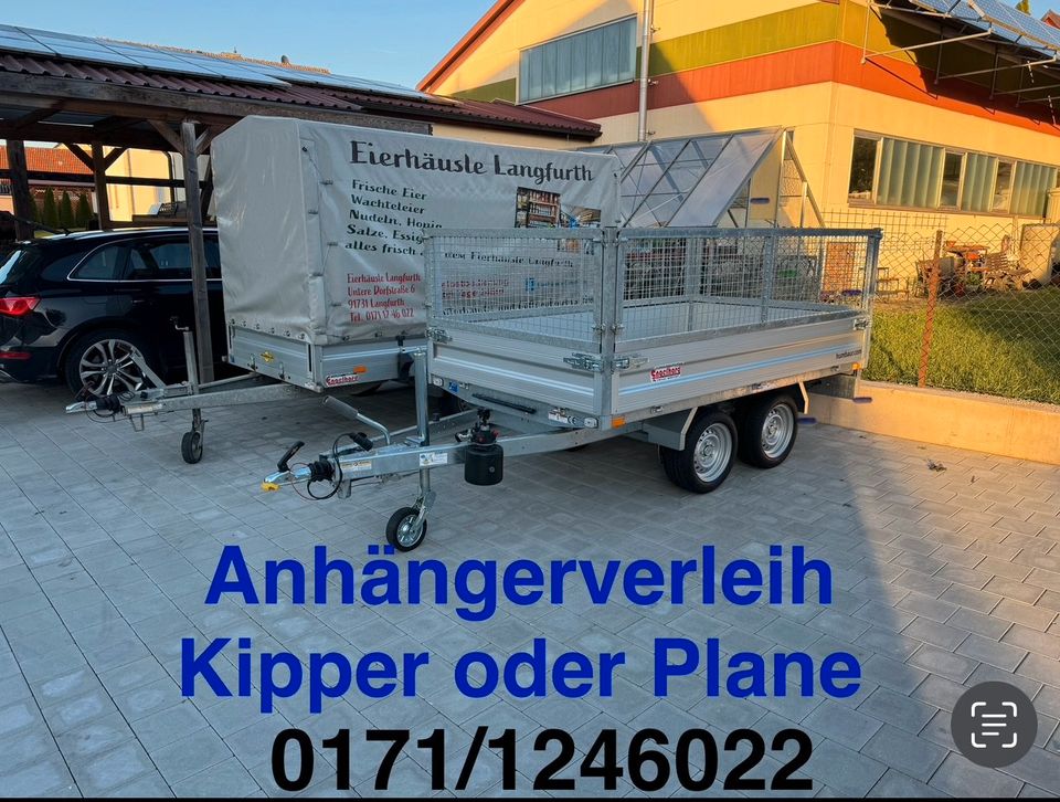 Anhänger zu mieten ! Umzug Transport in Langfurth