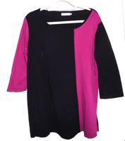 Damen Shirt  Gr.44/46 dreiviertel Arm Bonbrix schwarz/pink Kr. Altötting - Winhöring Vorschau