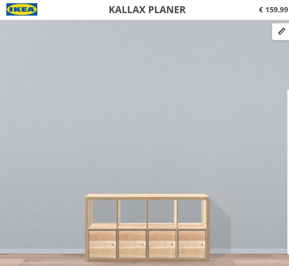 IKEA Kallax Regal 4x2 + 4 Einsätze + (optional: Glasscheibe) in Gangelt