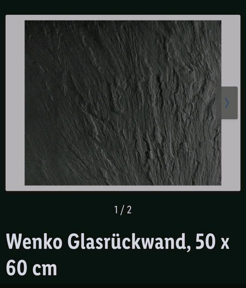 Glasrückwand / Spritzschutz in Löwenstein