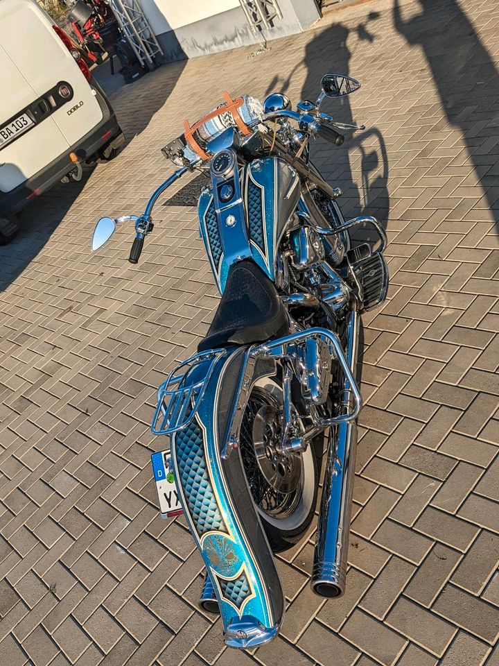 Harley Softail Chicano Mexican S&S 112cui Airride Klappenauspuff in Frankfurt am Main