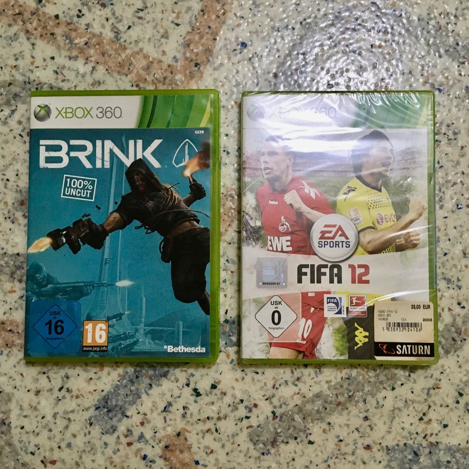 Microsoft Xbox 360 FIFA 12 neu + BRINK gebraucht in Harsum