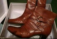 Damenstiefel Halbstiefel Braun Leder 39 Brandenburg - Dallgow Vorschau
