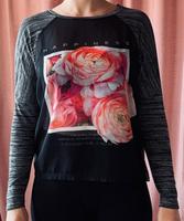 Durchsichtiges Pullover Blusen Ding mit Blumen Niedersachsen - Süpplingen Vorschau