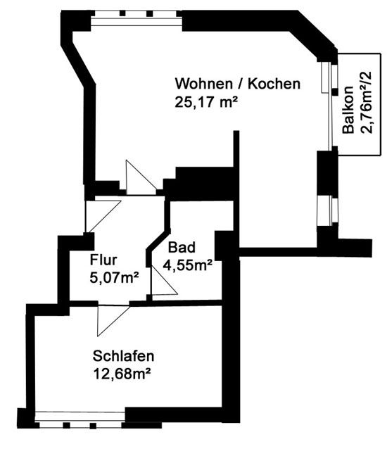 Mit Balkon und Parkett! - Schöne 2-Zimmer-Wohnung mit toller Aufteilung in Pieschen! in Dresden