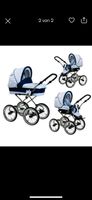 Retro Kinderwagen 3in1 Set mit Babyschale und Isofix-Basis Obergiesing-Fasangarten - Obergiesing Vorschau