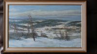 Ölbild / Öl-Gemälde: Schneeschmelze auf der Alb Nordrhein-Westfalen - Porta Westfalica Vorschau