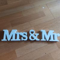 Mrs. & Mr. Schriftzug Bayern - Raitenbuch Vorschau