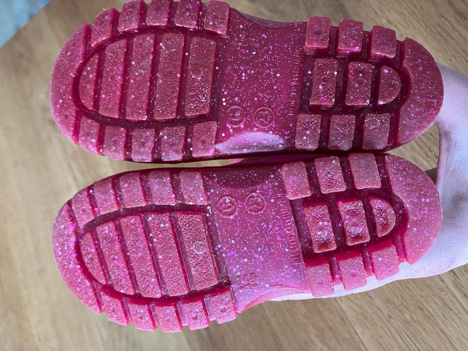 Beck Gummistiefel pink mit Glitzer Größe 23 in Stockelsdorf