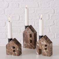 Kerzenleuchter Holzhaus Holzhäuser 3tlg. NEU %% Niedersachsen - Ottersberg Vorschau