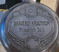 Seltener Bierkrug „Brauerei Düll Krautheim“ mit Zunftzeichen Nordrhein-Westfalen - Sprockhövel Vorschau