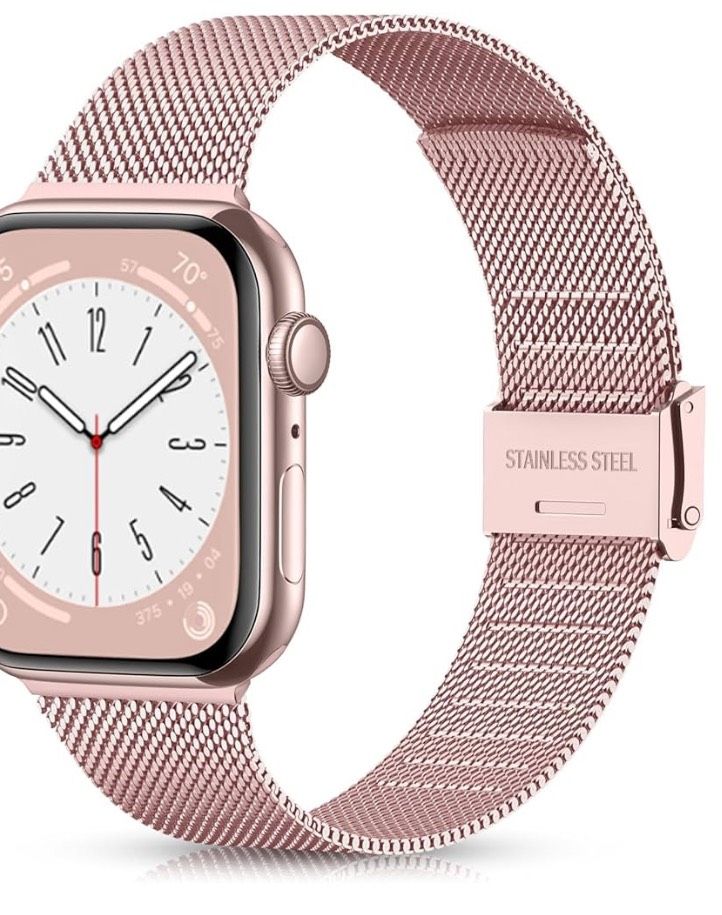 Uhrenband Armband f. Apple Watch 38 40 41 Edelstahl Roségold NEU in Landshut