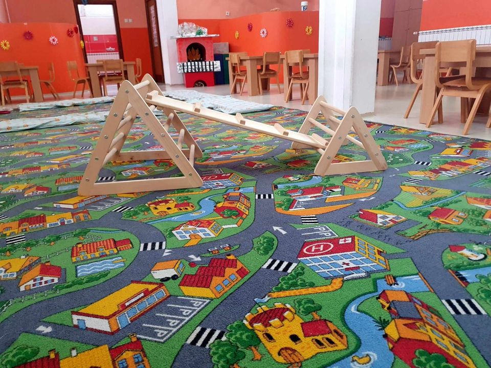 3Teiliges Pikler Set mit 2 Dreiecke und Rutsche Montessori in Solingen