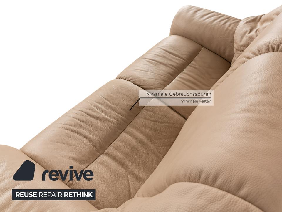 Stressless Eldorado Leder Sofa Garnitur Beige Creme 3x Sessel in Köln