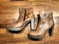 "Tom Tailor Denim" Plateau - Kurzschaft - Stiefelette - braun, 42 Hessen - Fulda Vorschau