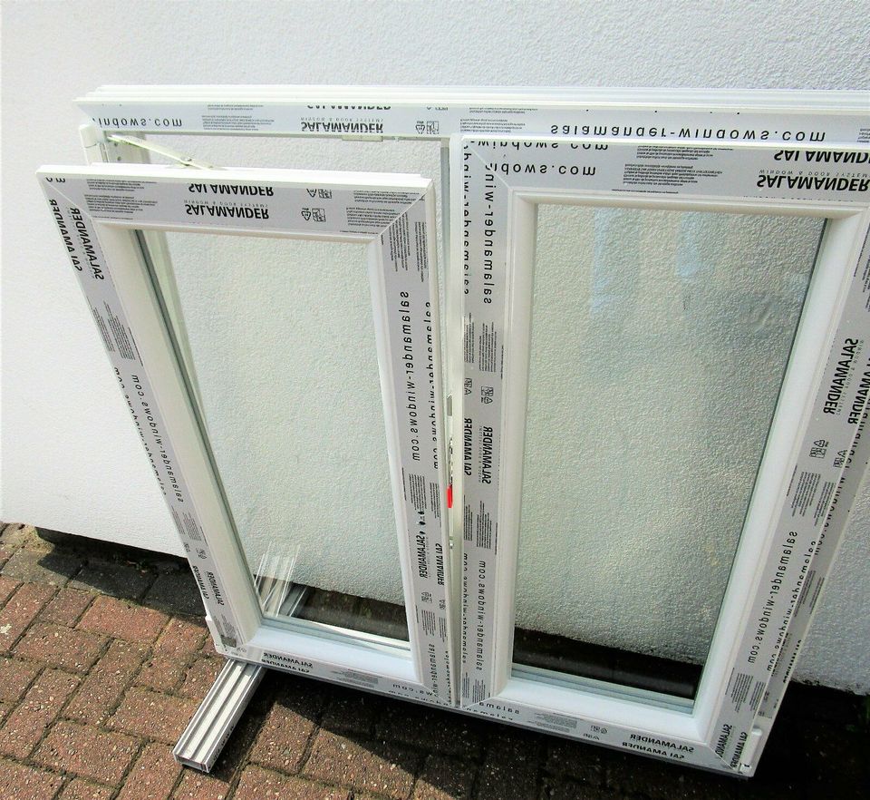 120x120 cm BxH Kunststoff Fenster 2-flg. Sprosse sofort kaufen! in Bremen