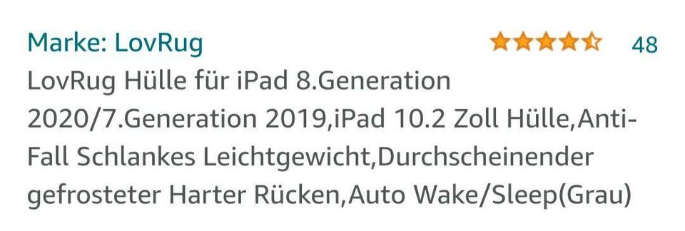 iPad Hülle 10.2 Zoll in Salzhemmendorf