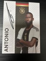 DFB Autogrammkarte Deutschland Antonio Rüdiger Fußball WM 2022 Bayern - Landshut Vorschau