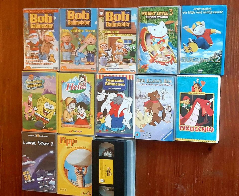 13 Stück VHS Videokassetten für Kinder in Wolfen