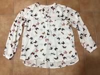 Weiße Bluse Shirt mit Schmetterlingen Gr. 38 von Bodyflirt Niedersachsen - Garbsen Vorschau