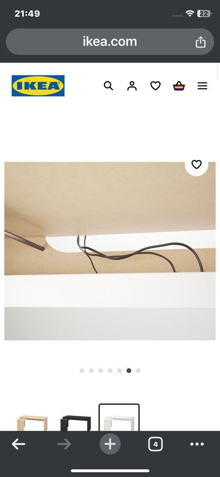 MALM, Ikea Schreibtisch mit Ausziehplatte, weiß, 151x65 cm in Neu Wulmstorf