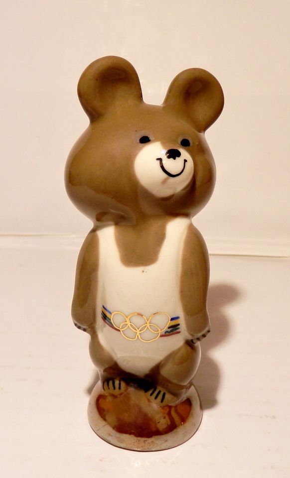 Bärchen Maskottchen der Olympischen Spiele 1980 in Moskau, UDSSR in Potsdam