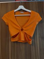 Tshirt in orange von Bershka, gr. S Niedersachsen - Oldenburg Vorschau