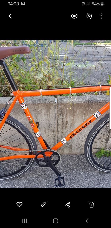 Peugeot LU01 single speed fixie singlespeed orange in Augsburg