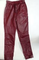 80er Jahre Vintage Damenlederhose Lederhose bordeaux #R26 Rheinland-Pfalz - Wershofen Vorschau