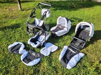 Kinderwagen-Set "Bergsteiger Capri" schwarz/weiß Sachsen - Waldenburg Vorschau