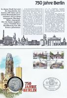 Numisbrief 750 Jahre Berlin vom 18.10.1987 mit Münze 10 D- Mark Bayern - Kleinrinderfeld Vorschau