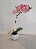 Kunstblume Orchidee rosa mit Topf Porzellan Nordrhein-Westfalen - Sankt Augustin Vorschau