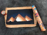 Ägyptisches Bild Pyramiden auf original Papyrus mit Zertifikat Kreis Pinneberg - Halstenbek Vorschau