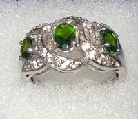 Silberring NTF 925 Silber Onyx Smaragd Rubin Stein Vintage Ring Niedersachsen - Seevetal Vorschau