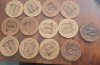 13× Bierdeckel aus echten Leder von Flöha Sachsen - Oederan Vorschau