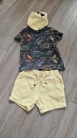 Set Dino kurze Hose + T-Shirt + Tuch Gr. 74 Dresden - Radeberger Vorstadt Vorschau