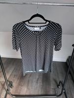 Schwarzes T-Shirt mit weißen Punkten - Canda C&A Größe S Niedersachsen - Lünne Vorschau