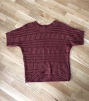 Strick Oberteil Shirt Bordeaux Rost Zopfstrickmuster, Gr. XS Niedersachsen - Bassum Vorschau