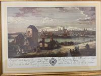 4 verschiedene Städtebilder alte Stiche mit Rahmen 27x34 Berlin - Grunewald Vorschau