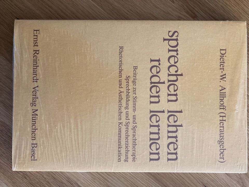 "Sprechen lehren, reden lernen" Allhoff (Hrsg.) in Bochum