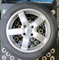 Winterreifen Continental 195/55R16 Alufelge 6,5x16 ET25 4/108 Nordrhein-Westfalen - Hilden Vorschau