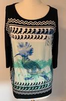 Wunderschönes OLSEN Shirt m. Tropen Print, 3/4 Ärmel, Gr. 44 Hessen - Kaufungen Vorschau