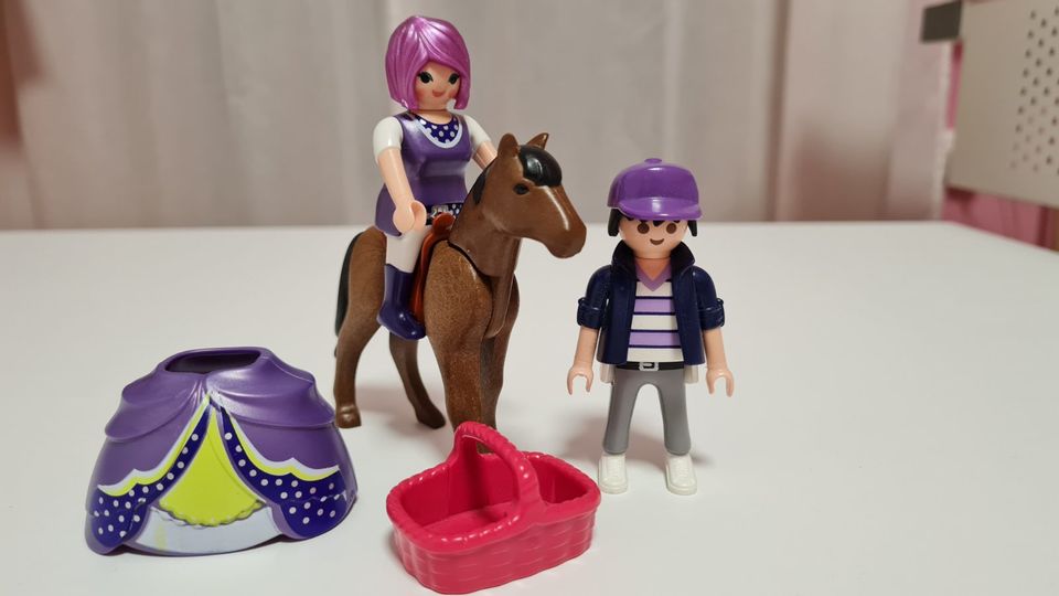 Playmobil Figuren mit Pferd in Salzweg