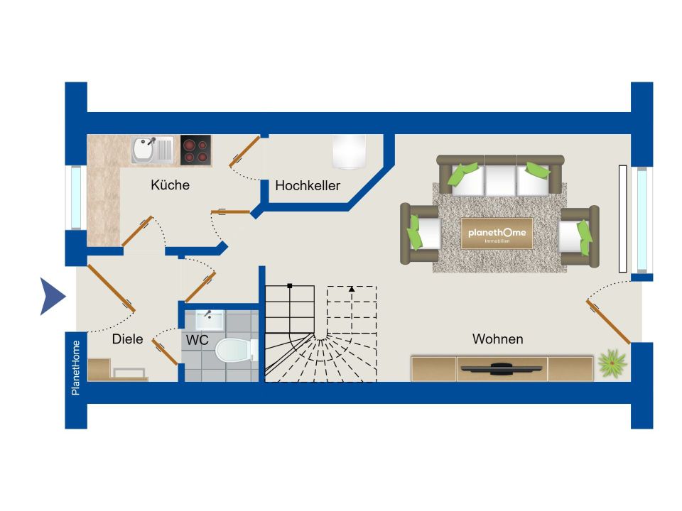 Bremen - Habenhausen: Reihenmittelhaus in guter Anlage in Bremen