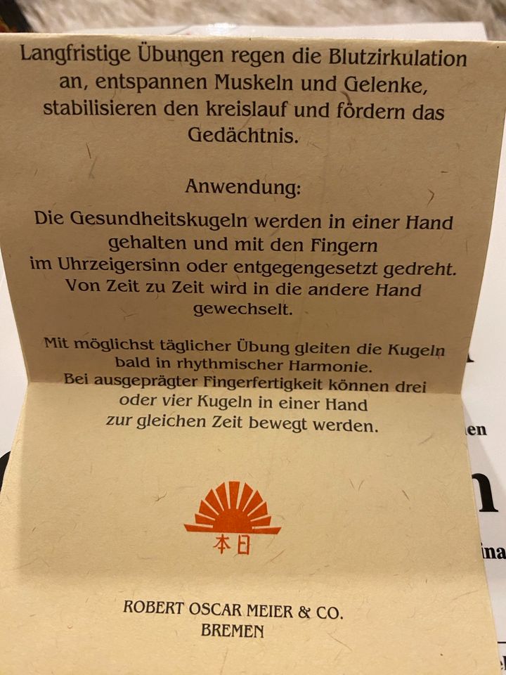 Quigong-Kugeln, Gesundheitskugeln mit Buch für Einsteiger in Nordhausen