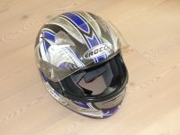 Helm Motorradhelm ROCC Größe XS 54 schwarz blau weiß silber Bayern - Tirschenreuth Vorschau