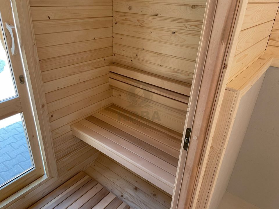 Quadro Sauna | Garten Fass Sauna | 3,5 m | inkl. Vorraum in Eichenzell