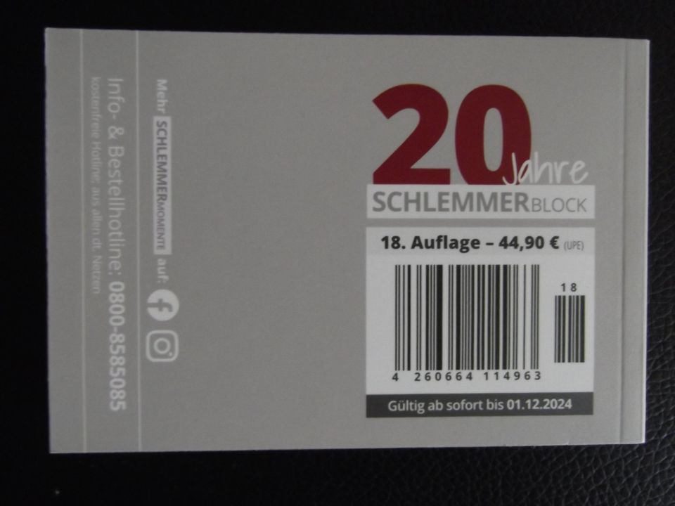 Gutscheinbuch Schlemmerblock Göppingen & Umgebung 2024 Neu in Kirchheim unter Teck