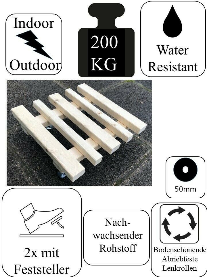 Pflanzenroller Scandi-Design TNC200 200kg Nadelholz gehobelt in Willstätt