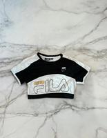 Weiß-schwarzes Crop Top von Fila, Größe M Berlin - Dahlem Vorschau